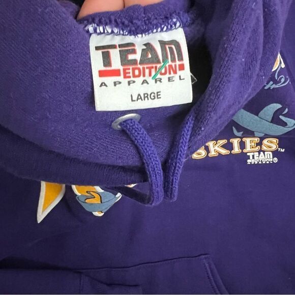 Vintage Washington Huskies hooded sweatshirt men’s L - Picture 6 of 6